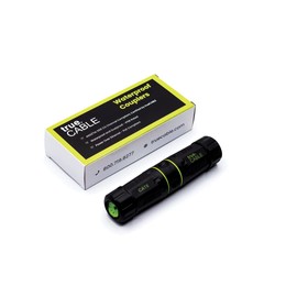 trueCABLE Cat6 Waterproof Inline Coupler, Shielded (STP), IP68 Rated, PoE++ (4PPoE), ANSI/TIA 568-2.D Cat6 Channel Compliant, Female to Female RJ45 Couplers, 2 Pack