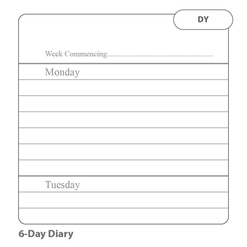 RHINO A6+ Homework Diary, 84 Page / 1 Pack, 6