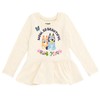 Bluey Bingo Floral Toddler Girls Peplum T-Shirt and Leggings Outfit