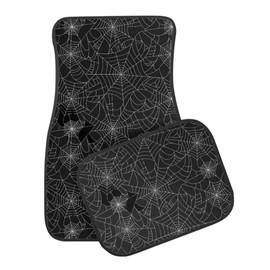 Allhaitong Spider Web Print All Weather Floor Mats for Car SUV & Truck - Automotive Floor Mats 4 Pieces Set (Front & Rear), Heavy Duty Protection