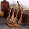 Woodalo Acacia Wooden Kitchen Utensil Set - 7 Pieces –
