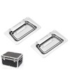 Pack of 2 Folding Handle Hardware Boxes Handles Spring-Loaded Box