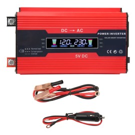 300W Modified Sine Wave Inverter Dual USB 4.2A Fast Charging Car Power Inverter with Color Digital Display 12V to