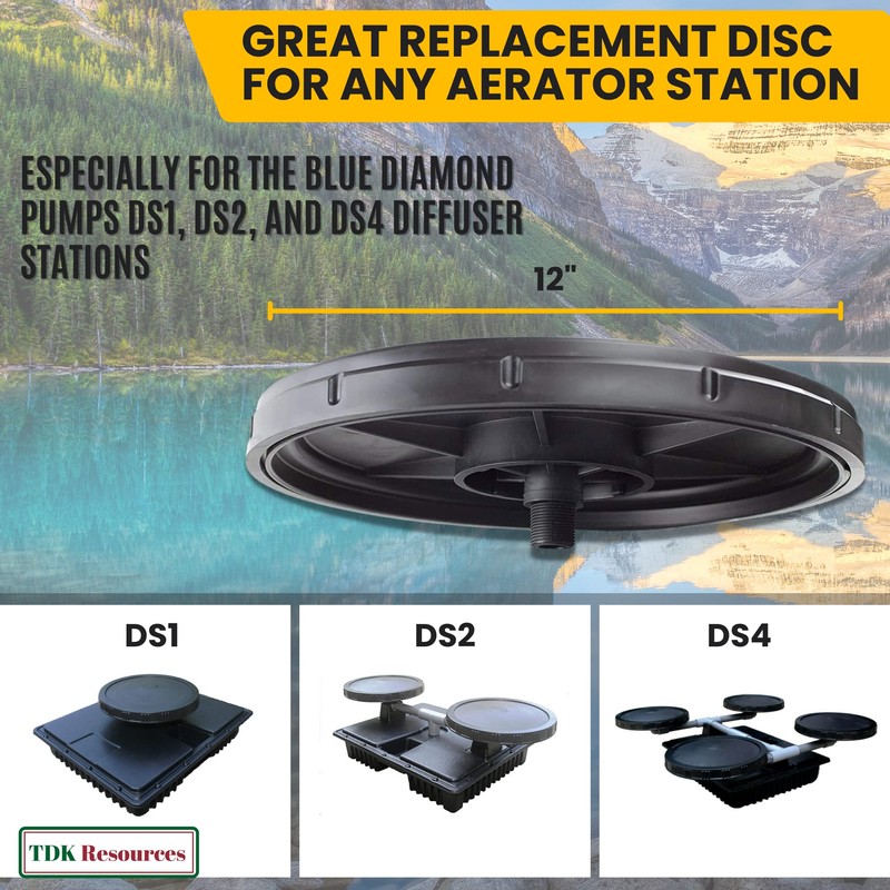 Diamond Pumps 12 Inch Round Disc Air Diffuser Replacement Aerator
