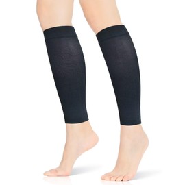 Abismat 15-20 mmHg Compression Socks for Women & Men, Pregnancy Compression Socks Medical Footless Graduated Compression Stockings for Varicose Veins, Edema, DVT, M