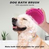 2PCS Dog Grooming Tools - Double-Sided Bath Brush for Shedding