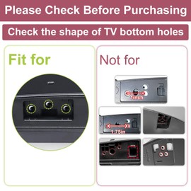 Metal TV Stand Legs for LG TV Legs for LG 70UP8070PUA 70UQ8000AUK 75UQ7070ZUD 75UQ8000AUK 82UP8770PUA 86UQ7590PUD Table Top TV Base Pedestal Feet for LG TV Replacement Stand Legs for LG TV with Screws