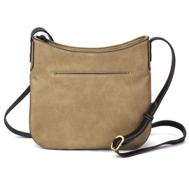 CHALA Crescent Crossbody Women Shoulder Purse with Adjustable Strap - Owl A - taupe