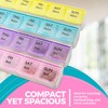 Weekly Pill Organizer - 4-Times-a-Day Pill Planner Pill Box Separates