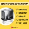 Scanned Self-Inking Stamp – 9/16" x 1-1/2" Impression | Office