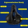ROGTYO Bicycle Saddle Gel Bicycle Seat Pro 2.0 Upgrade Wide