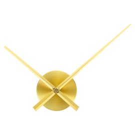 PATIKIL Clock Mechanism Replacement, 1Set Clock Mechanism Long Hands 12" 3D Clock Hands Large DIY Wall Clock 6mm Movement Shaft Motor Repair Parts Quartz Aluminium Kits Round, Gold