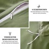 Freyamy Seersucker Bed Linen 135 x 200 cm 2-Piece Green