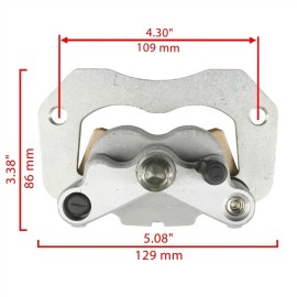 Caltric Rear Left Right Brake Caliper w/ Pads for Polaris Ranger Crew XP 1000 2019-2021