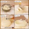 16-Piece sourdough bread baking supplies Set - Foldable Silicone banneton