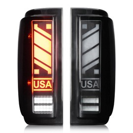 LED Tail Lights for Ford F150 2009 2010 2011 2012 2013 2014 (Fleetside Bed Model), Taillights Assembly Replacement Left + Right Pair, Smoke Lens, 2 Pcs