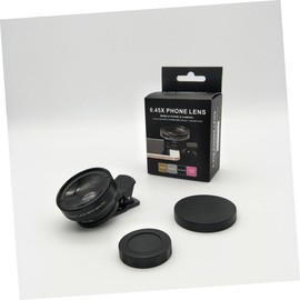 Gatuida Phone Clip Lens Wide Angle Macro Dual Lens Fit for Smartphones Optical for Photography Enthusiasts Black