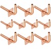 Pack of 10 Copper Stub Out Elbows with Wall Flange