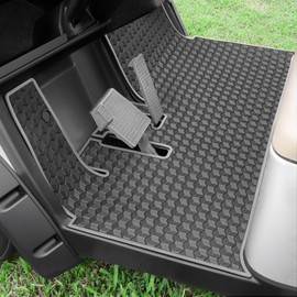 Golf Cart Floor Mat for Yamaha Floor Mat, 3/10" Thickness Rubber Full Coverage, Fit for Yamaha Drive2, QuieTech, Adventurer, UMAX Rally 4x4 Grey