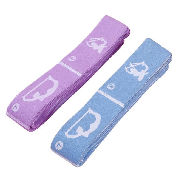 Dance Elastic Training Band with 8 Loops, 2-Pack, Adjustable Stretch