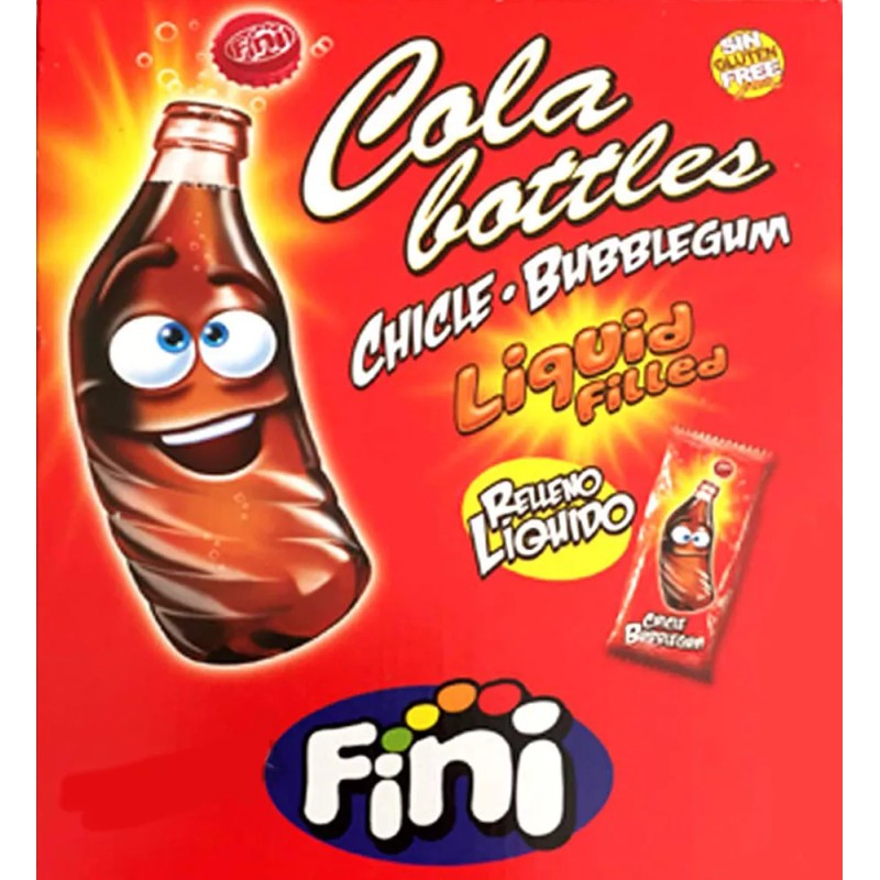 Fini Cola Bottles Gum - 24-Pack - Bottle Shaped -