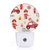 Uanvaha Fireman Night Light Firefighter Fire Alarm Fire Truck Safety