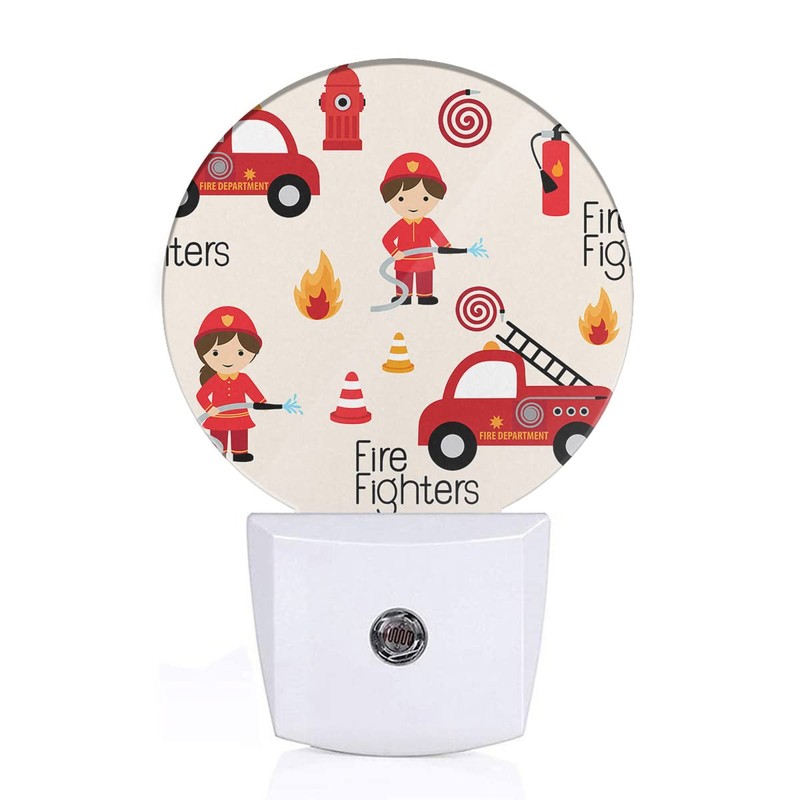 Uanvaha Fireman Night Light Firefighter Fire Alarm Fire Truck Safety