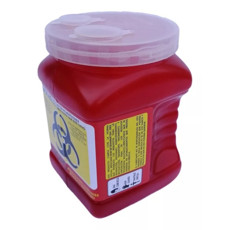 A1 10 Piezas Bote Punzocortantes Y Biológico Infecciosos 1 Lt