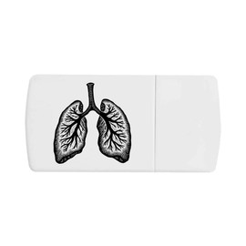 'Human Lungs' Pill Box with Tablet Splitter (PI00032457)