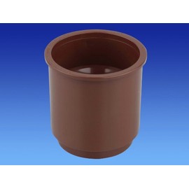 Wavin OSMA Roundline Downpipe Pipe Connector Brown 0T024n