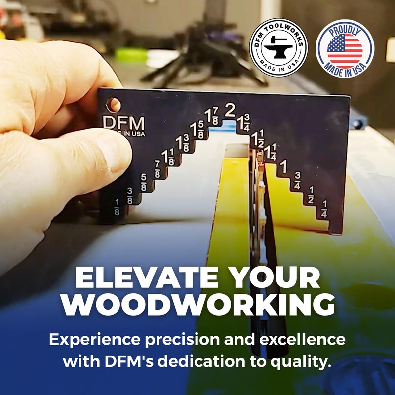 DFM Tool Works Saw Height Gauge - Precision Table Saw