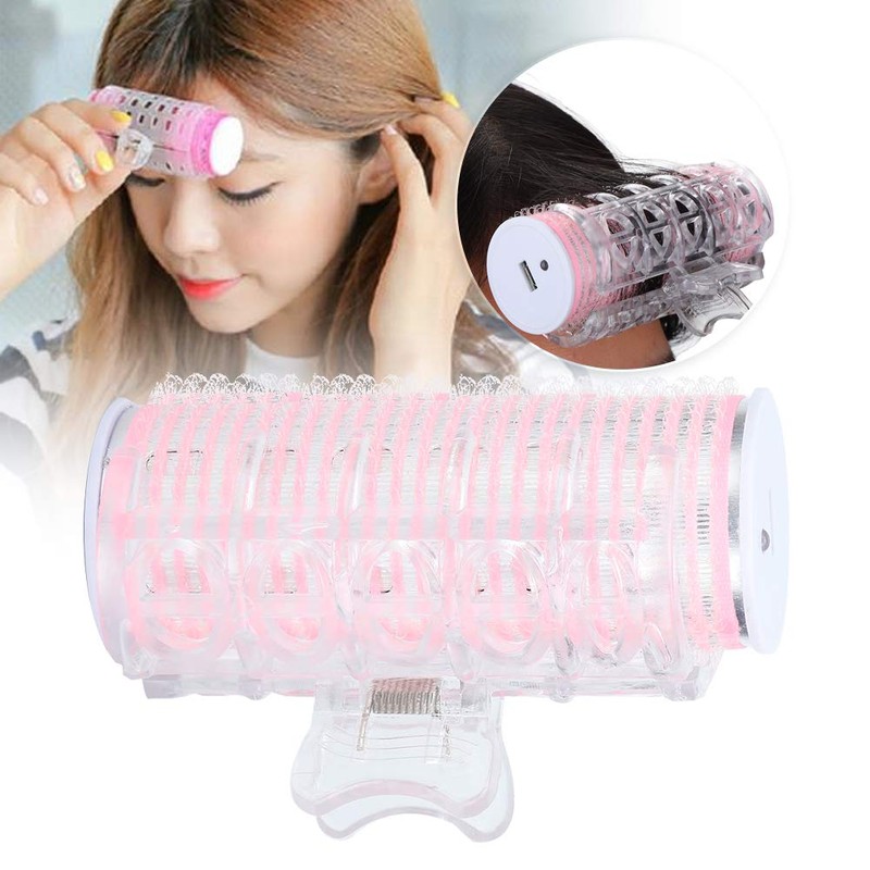Electric Hair Rollers, USB Heated Roller, Bangs Hair Clip Roller,