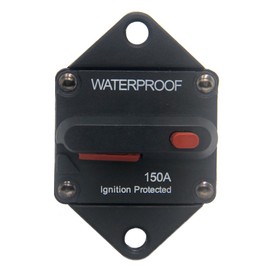 ZOOKOTO 12V- 48V DC Circuit Breaker 150A, Hi-Amp Fuse Inverter Fuse holder 100A withne Auto Truck ATV Caravan Manual Reset for Mari