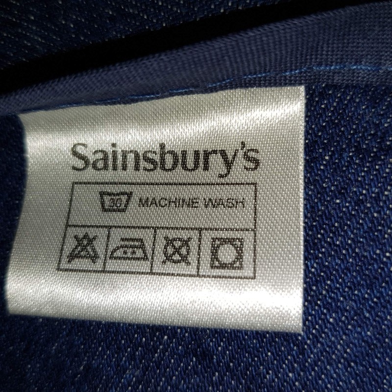 Sainsburys Pair of Ulster Weavers Blue Denim Oven Mitts/Gloves
