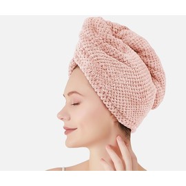 3 PCS Microfiber Hair Towel, Hair Wraps for Women Wet Hair, Fast Drying Hair Turban, Anti Frizz Head Towels Wrap for Curly Hair (Multiple Colors, 25 * 65CM)