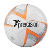 Precision Unisex-Youth 290 Fusion Lite Football, White/Orange, 290gms