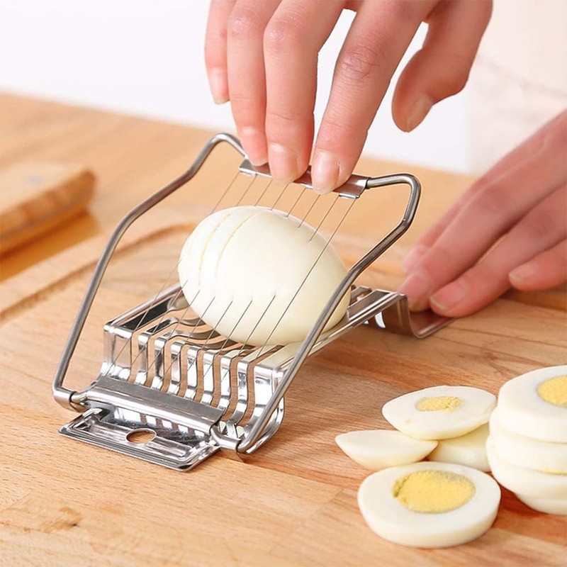 AYNKH Set of 4 Egg Slicer for Boiled Eggs, Egg