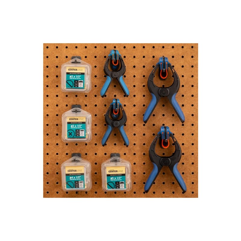 ROCKLER Hang-Tight 32-Piece Pegboard Hooks Kit – Locking Tool Organizer