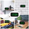 KWANWA Alarm Clock, Small Digital Clock, 1.2inch Green LED Clock,
