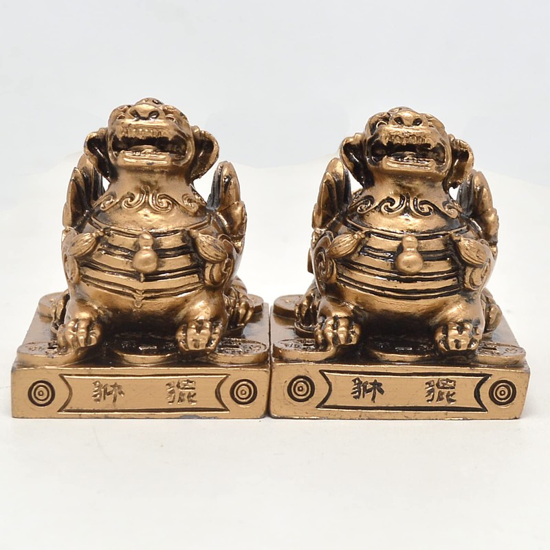 Feng Shui Resin Pi Xiu/PI YAO Good Luck Amulet Good