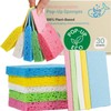bioGo 30 Pack Compostable Pop-Up Sponges - Expanding, Non-Scratch, Plant-Based