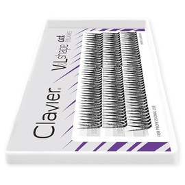 Clavier Eyelash Clusters V&L Shape Eye Make-Up Cat Eye Effect 10 mm (10 mm)