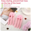 Hair Root Lifting Comb Set,2 Piece 3-Tooth Volumizing Clips,Wind Shaping