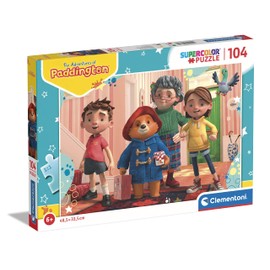 Clementoni 25730 Paddington Puzzle 104pcs Supercolor Puzzle-Paddington-104 Pieces-Made in Italy, Children's Jigsaw 6 Years, Cartoon, Multicolour, Medium