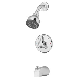 Symmons 9602-P-1.5-TRM Origins Single Handle 1-Spray Tub and Shower Faucet Trim in Polished Chrome - 1.5 GPM (Valve Not Included)