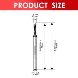 Mollom 1/4" (6.3mm) Forstner Drill Bit for Precise Woodworking with Durable YG8 Carbide Thickness of 1.6mm,This Hinge Cutter Tool is Ideal for Hard Wood, Plastic, Plywood