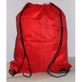 N/A Drawstring Red Children's Gym Tote Bag School Sport Pack Survival Backpack Sack