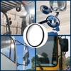 5.9-inch Round Convex Mirror with Tube Mounting Bracket- Convex Blind