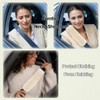 AOGELAN 2 Pack Fluffy Fuzzy Genuine Sheepskin Car Seat Belt
