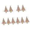 SAFIGLE 5 Pairs Metal Christmas Tree Earrings for Women Fashion